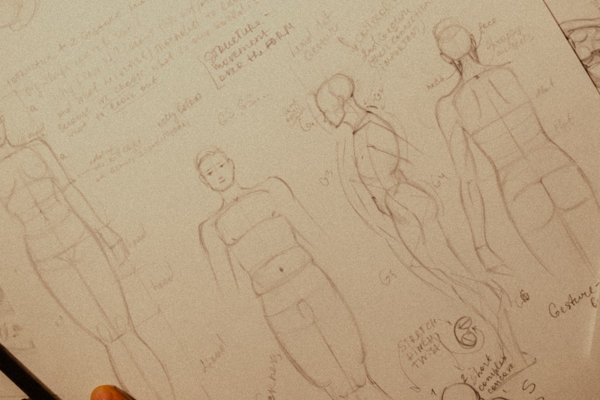 Anatomie artistique : les proportions du corps humain simplifiees